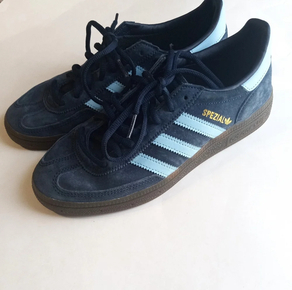 Adidas Handball Spezial Original Retro Suede Blue Nostalgia Sneakers